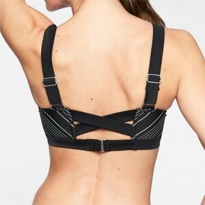 🖤 Athleta Bra-Sized Chevron Bikini Top – 34B/C 🖤